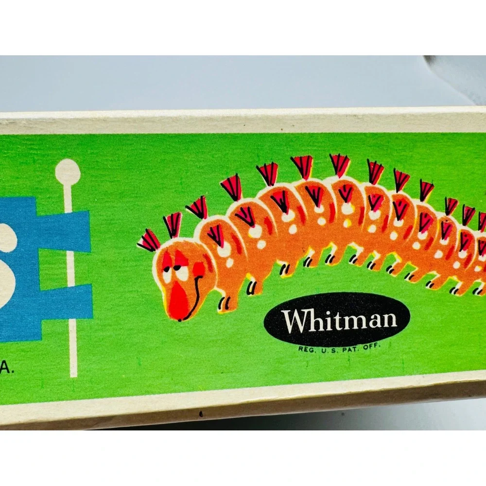 Whitman Funny Fuzzies Sewing Cards Vintage 1968 Flocked Lacing‎ Toy Multi Color